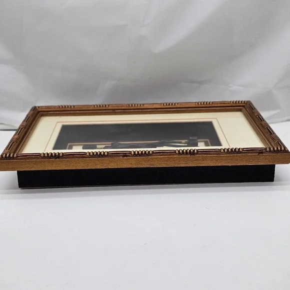 VTG Carved From Ebony Wood  Ebony Pair African Art Frame Approx 17X 10.5 inches - Picture 3 of 6